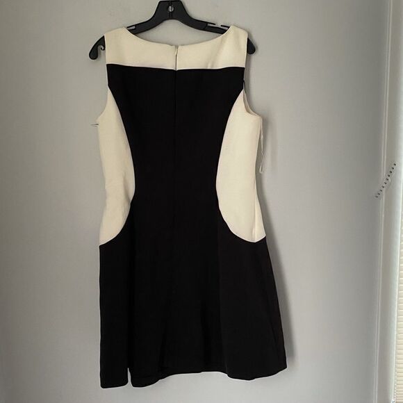 American Living Women's Sleeveless Black and White A Line Sheath Dress size 16 - Picture 5 of 6